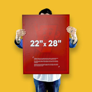 22x28 Custom Printed Poster
