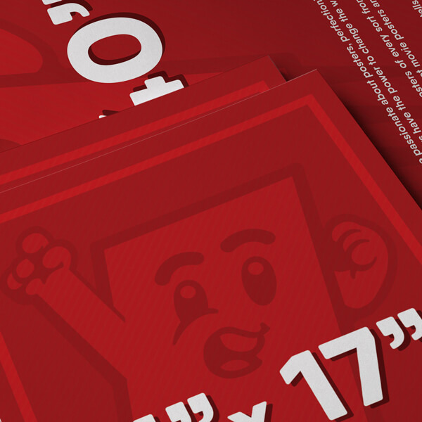 Custom posters in a variety of sizes